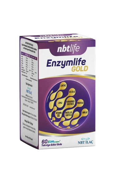 NBTLIFE ENZYMLIFE GOLD 60 KAPS ürün görseli 1