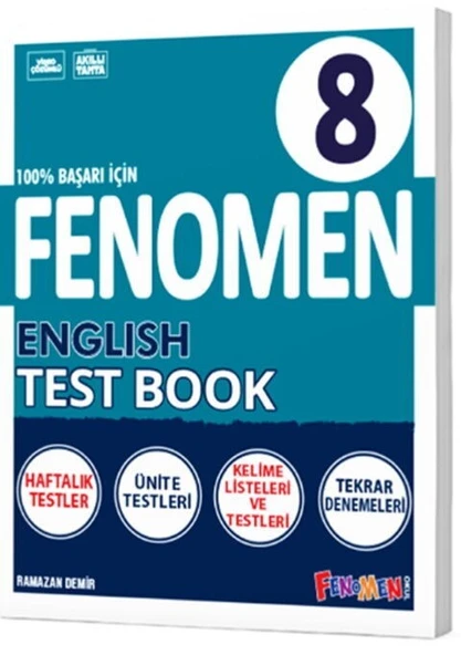 8. Sınıf English Test Book Fenomen Okul Yayınları ürün görseli 1