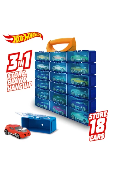 HOT WHEELS Multi Brick Car Case Hwcc8b - Resim 7