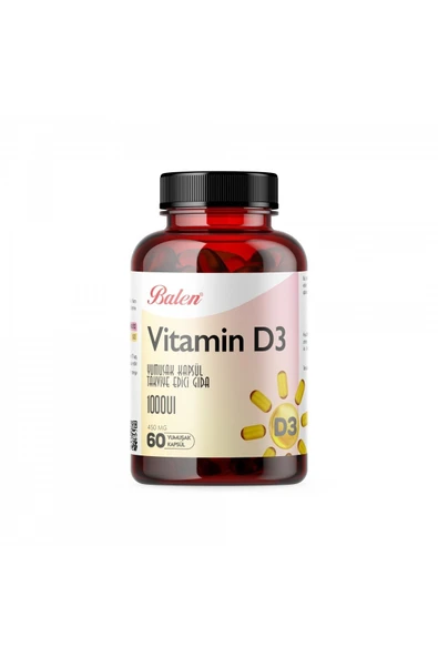 Balen Vitamin D3 450 mg 60 Yumuşak Kapsül ürün görseli 1