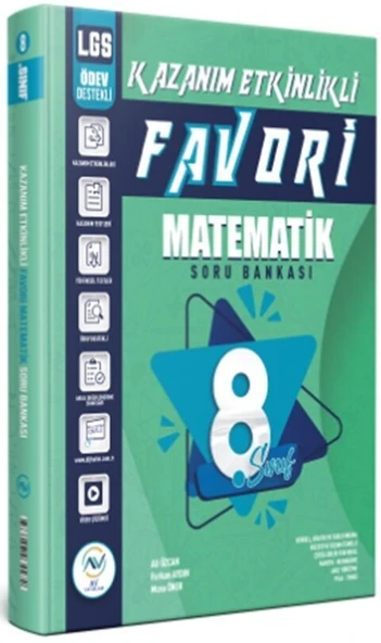 8. Sınıf LGS Matematik Favori Kazanım Etkinlikli Soru Bankası Av Akıllı Versiyon Yayınları ürün görseli 1