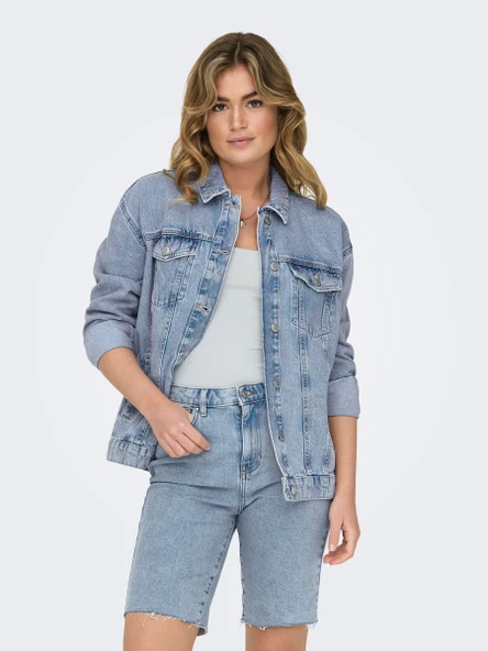15290378 ONLOCEAN L/S OVERSIZE JKT DNM NOSS ürün görseli 1