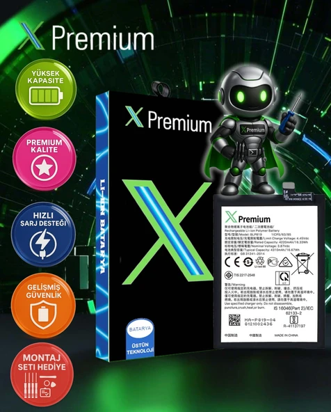 Oppo Reno 5 Uyumlu Batarya Xpremium Pil Süper Yüksek Kalite 4310 mAh BLP819 ürün görseli 1