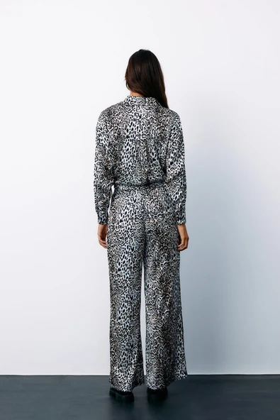 1597-5528 SATEEN LEOPAR PANTOLON - Resim 9