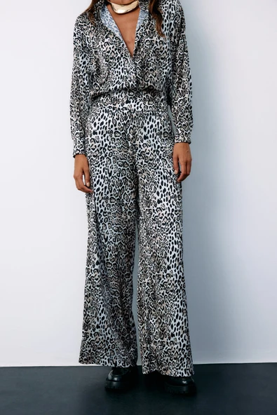 1597-5528 SATEEN LEOPAR PANTOLON - Resim 8