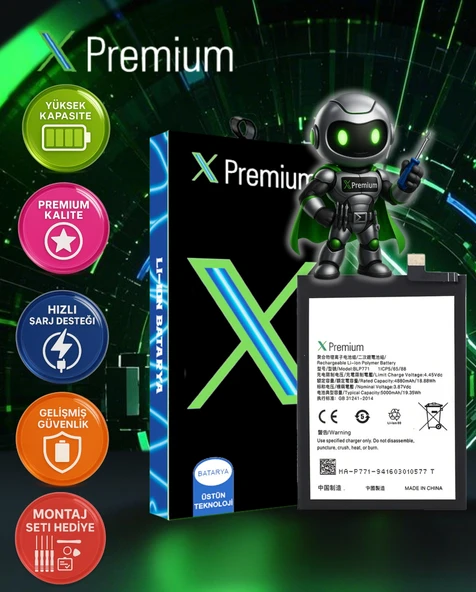 Oppo Realme 7i Uyumlu Batarya Xpremium Pil Süper Yüksek Kalite 5000 mAh BLP771 ürün görseli 1