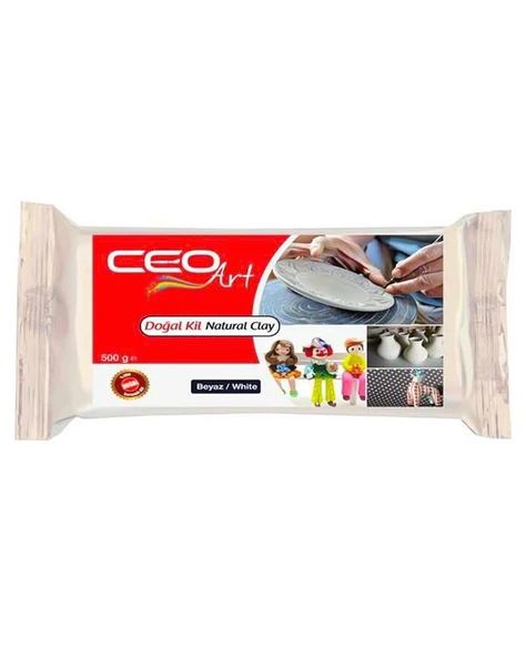 Ceo Art Doğal Kil Hamuru Beyaz 500 gr ürün görseli 1