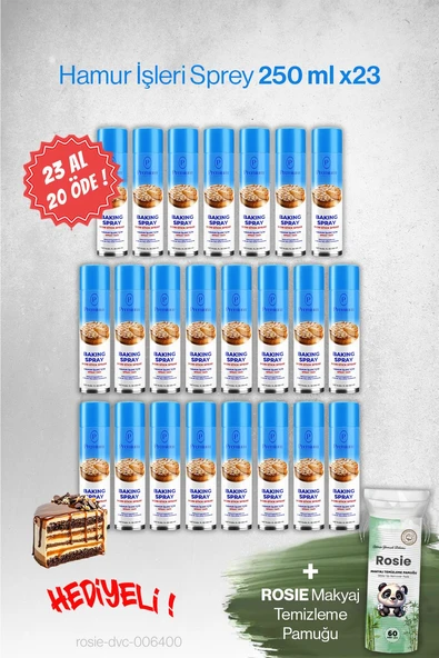 23 AL 20 ÖDE Hamur İşleri Sprey Premium 250 ML Hediyeli ürün görseli 1