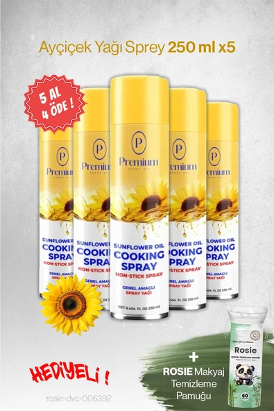Premium Ayçiçek Yağı 250 ML, 5 AL 4 ÖDE Hediyeli ürün görseli 1