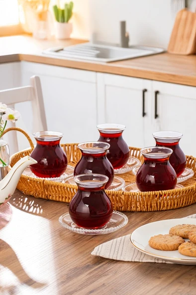 Perotti 16103 Mercan 6Lı Çay Bardağı Seti 210 Ml ürün görseli 1