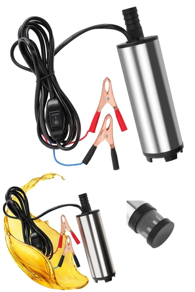 STAXX POWER Mini Mazot Yakıt Sıvı Yağ Süt Aktarma Pompası 12/24V Mini Transfer Yakıt Pompası Mini Dalgıç Pompa ürün görseli 1