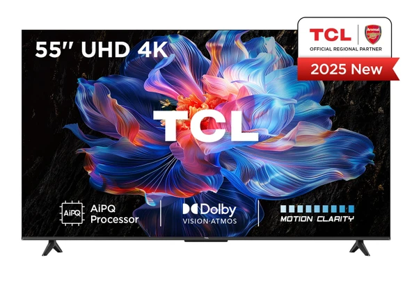 TCL 55V6C 4K Ultra HD 55" 140 Ekran Uydu Alıcılı Google Smart LED TV ürün görseli 1