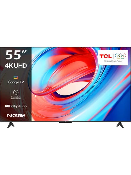 TCL 55V6B 4K Ultra HD 55" 140 Ekran Uydu Alıcılı Google Smart LED TV ürün görseli 1