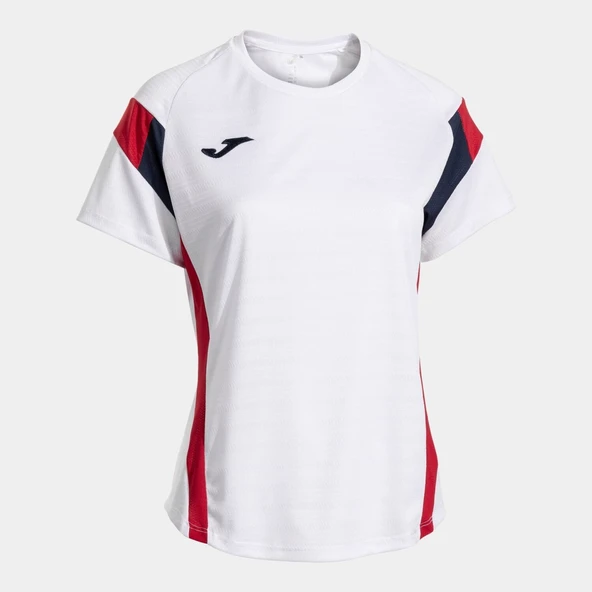 Joma Montreal Kadın Sıfır Yaka Kırmızı Beyaz Spor Tişört 902518.206 ürün görseli 1