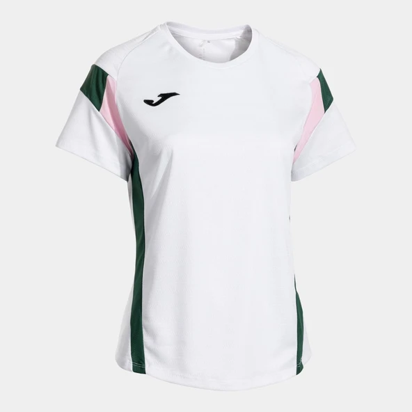 Joma Montreal Kadın Sıfır Yaka Beyaz Yeşil Spor Tişört 902518.213 ürün görseli 1