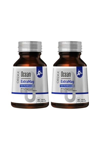 Ocean Ocean Extramag 200 Mg Magnezyum 60 Tablet 2'li Paket ürün görseli 1