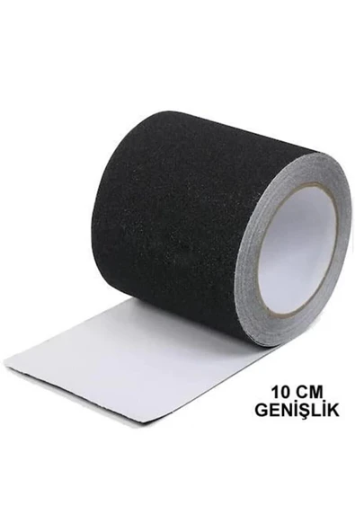 Merdiven Ve Zemin Kaydırmaz Kaymaz Bant 10 cm x 5metre Siyah ürün görseli 1