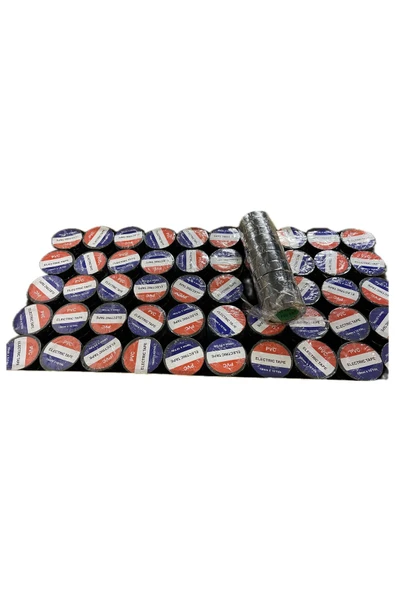 Elektrik İzole Bant 50 li Bant Elektrikçi Bantı 19mmx10yrd 5 Paket ürün görseli 1