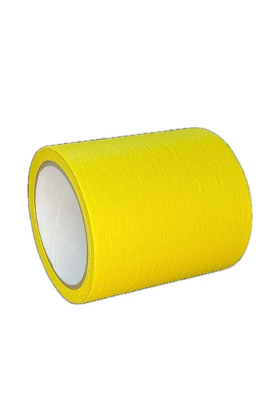Maskeleme Kağıt Bant Geniş taban bandı 100mmx20mt SARI ürün görseli 1