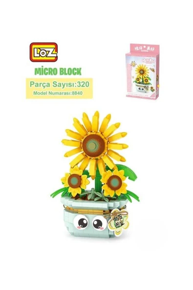 LOZ SAKSILI AYÇİÇEĞİ 320 PARÇA ürün görseli 1