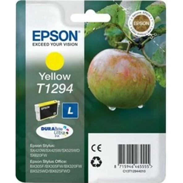 Epson T1294 Sarı Kartuş ürün görseli 1