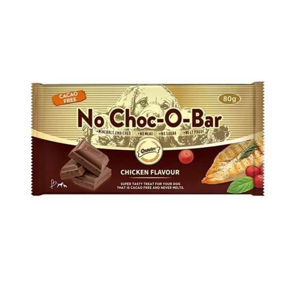 Gnawlers No Choc-O-Bar Tavuk Aromalı Çikolata Köpek Ödülü 80 gr ürün görseli 1