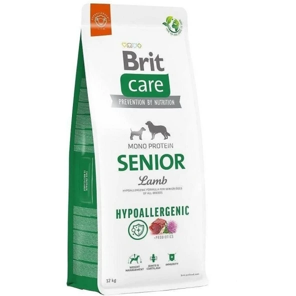 Brit Care Hipoalerjenik Senior Kuzulu ve Pirinçli Tüm Irklar Yaşlı Köpek Maması 12 Kg ürün görseli 1