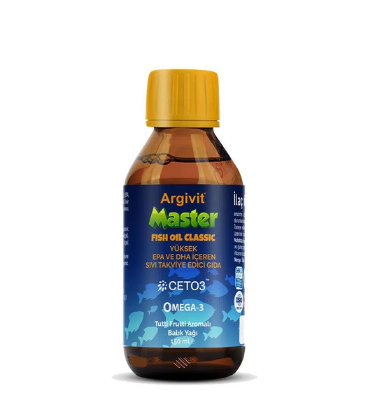 Argivit Master Fish Oil Classic 150 ml - Tutti Frutti ürün görseli 1