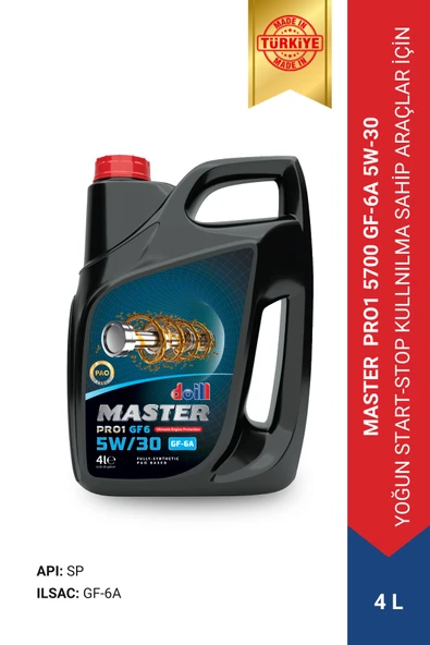 MASTER 5700 5W-30 GF-6A 4 Litre Tam Sentetik Motor Yağı (Üretim Yılı: 2026) ürün görseli 1