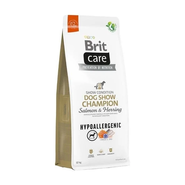 Brit Care Hipoalerjenik Adult Dog Chow Champion Somon ve Ringa Balıklı Yetişkin Köpek Maması 12 Kg ürün görseli 1