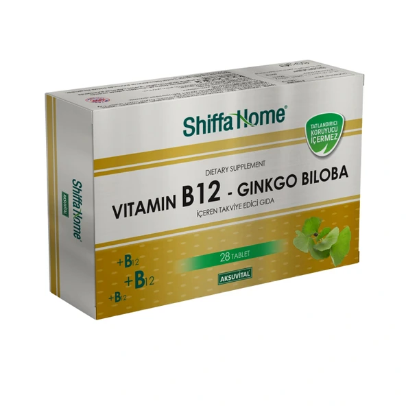Shiffa Home Vitamin B12 ve Ginkgo Biloba 28 Tablet ürün görseli 1