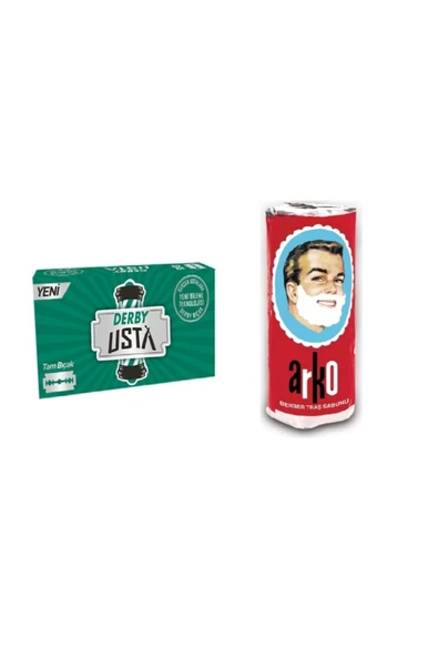 Usta Tam Jilet 100lü+arko Berber Tıraş Sabunu 75g ürün görseli 1