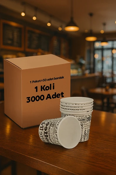 6.5 Oz Karton Bardak 3000 Adet Koli Toptan Kaliteli Sızdırmaz ürün görseli 1