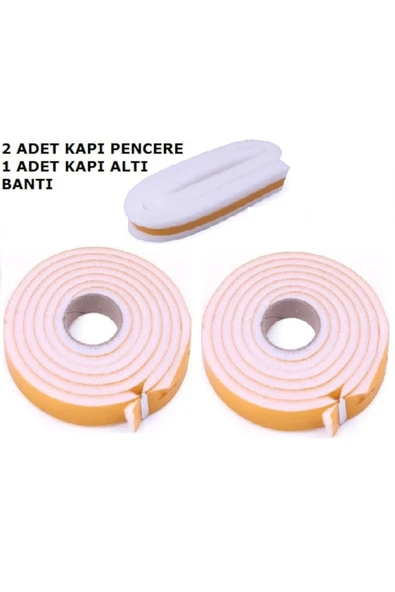 3 'lü Paket Süngerli Koruyucu Pencere Kapı Bantı Pencere Kapı Süngeri ürün görseli 1