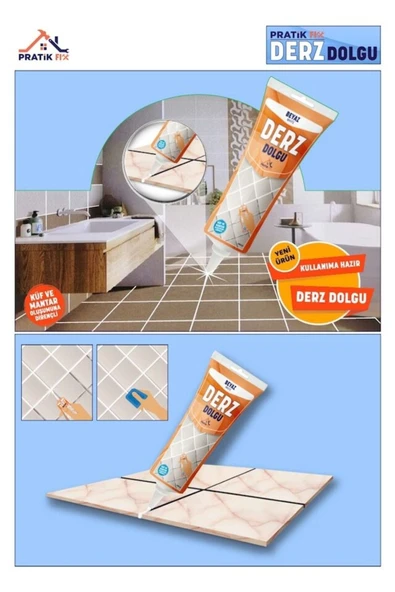 Hazır Derz Dolgu Pratik Fix Beyaz 400 Gr (küf Ve Mantara Dirençli) ürün görseli 1