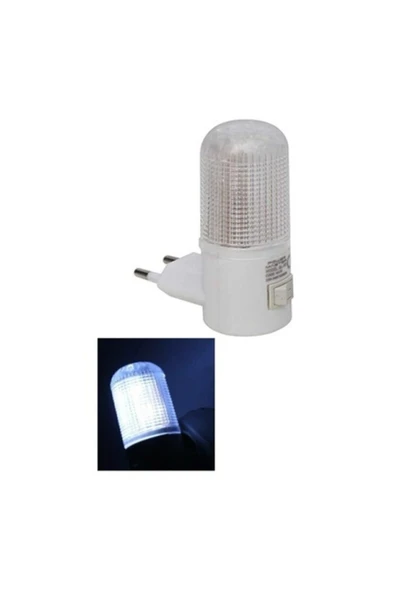 Enerji Tasarruflu Silindir Kasa Led Gece Lambası (DUVAR LAMBASI,AÇMA-KAPAMA DÜĞMELİ) ürün görseli 1