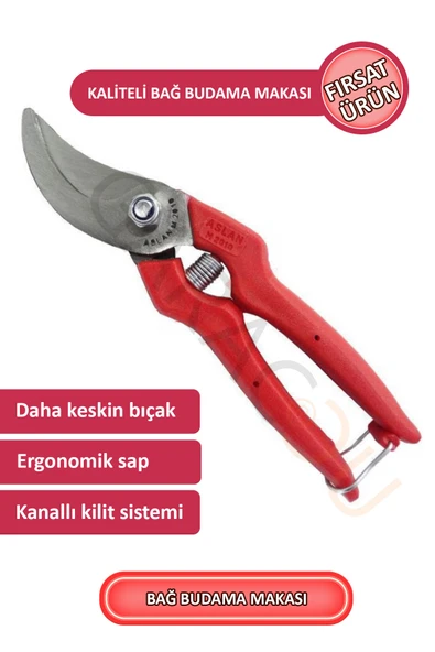 1. Sınıf Çelik Kaliteli Bağ Budama Makası, Bağ Makası ürün görseli 1