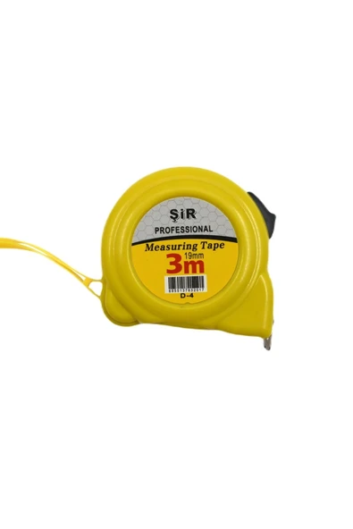 Şir Profesyonel Şerit Metre Mezura 3 Metre 19 Mm D4 Gkh ürün görseli 1