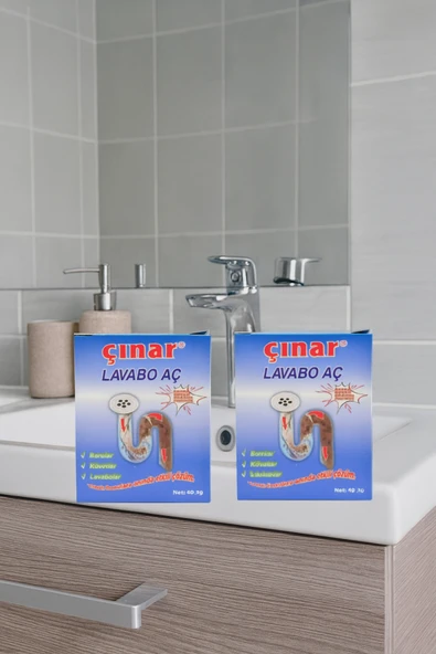 2'li Paket Çınar Lavabo Açıcı Güçlü Lavabo Açıcı ürün görseli 1