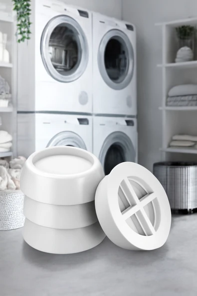 Dayanıklı Çamaşır Makinesi Tireşim Önleyici Plastik Ayak 4 Lü ürün görseli 1