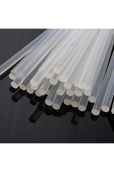 Sıcak Mum Çubuk Silikon 20 W Silikon Tabancası Için 7.4mm Kalınlık 30 Cm Uzunluk 20 Adet ürün görseli 1