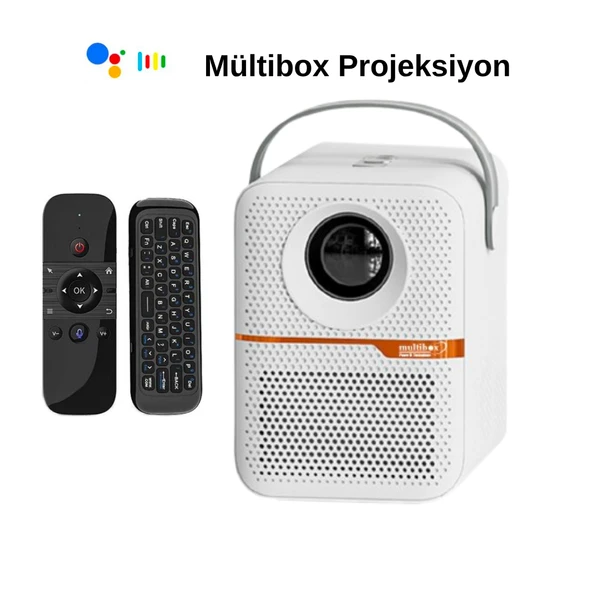 Multibox MB Promax 4/64 Android 10 Projeksiyon Seti - M8 Kumanda ürün görseli 1