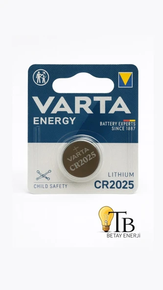 Varta CR2025 Lithium 3V düğme pil ürün görseli 1