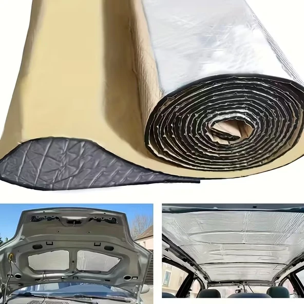 Alüminyum Folyolu Kendinden Yapışkanlı 6mm 100x100 Oto Ses Ve Isı Yalıtım Malzemesi ürün görseli 1