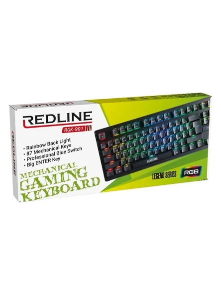 Redline RGK-901 Rgb Oyuncu Klavye - Resim 2