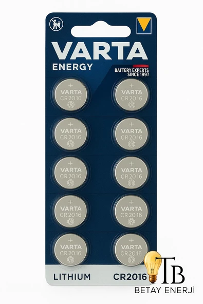 Varta CR2016 Lithium 3V  10’lu Avantajlı Paket. ürün görseli 1