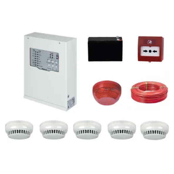 Teknim TFP-31225KD Konvansiyonel Sistem Yangın Alarm Seti 5 Li Kablo Dahil ürün görseli 1