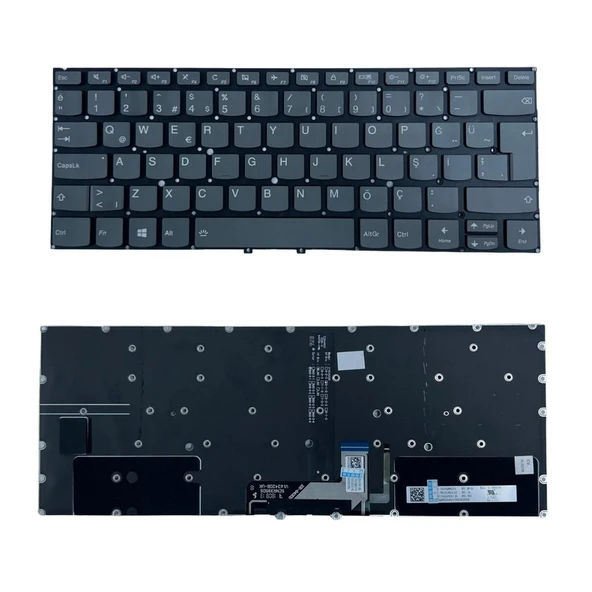 Lenovo LCM16N7 Notebook Klavye Füme TR Işıklı ürün görseli 1