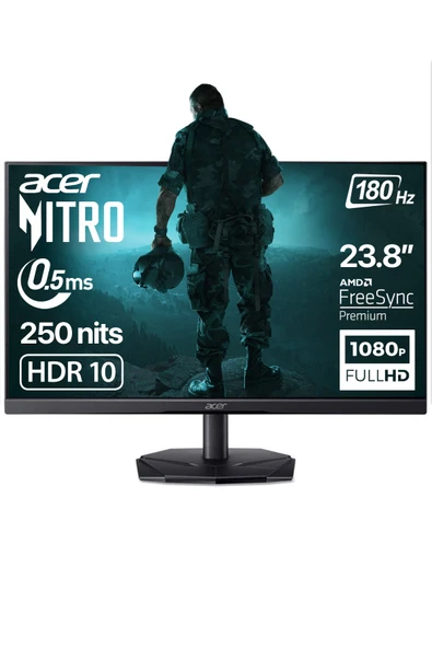 ACER Nitro KG241Y P3 23.8 inç 180Hz 0.5m Full HD FreeSync Premium VA Gaming Monitör (UM.QX1EE.307) ürün görseli 1