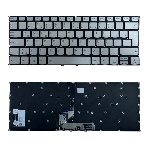 Lenovo Yoga 81Q9007FTX Notebook Klavye Gümüş TR Işıklı ürün görseli 1